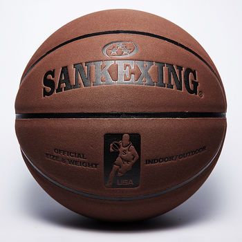 学生篮球耐磨防滑球 篮球翻毛牛皮质感篮球定制 体育用品厂家批发